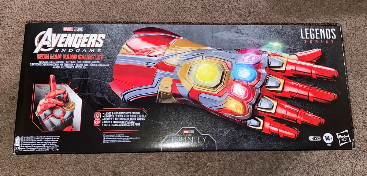 Marvel Legends Series Avengers: Endgame Iron Man Nano Gauntlet Replica Toy  New