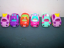 6 McDONALD'S MOOSE SHOPKINS CUTIE CARS PLASTIC