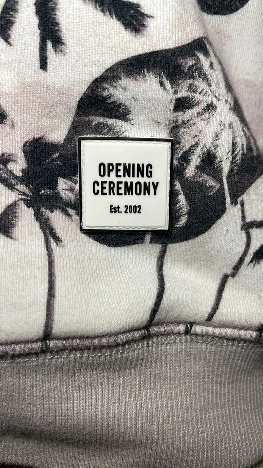 ЦЕРЕМОНИЯ ОТКРЫТИЯ 100% хлопок графический тропический печать толстовка многоцветный / средний - Изображение 2 из 4