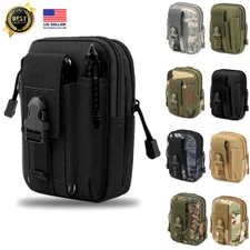 Camouflage Tactical MOLLE Pouch Waist Belt Bag Military Outdoor Phone Pockets