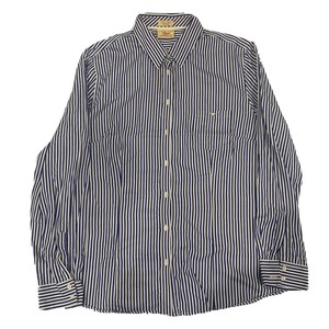 RM Williams Womens Semi Fitted Long Sleeve Blue & White Striped Shirt Size 18 | eBay