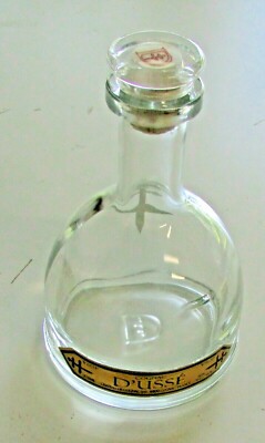 Dusse VSOP 375 ml Cognac Liquor Empty Bottle Glass Stopper Jay Z