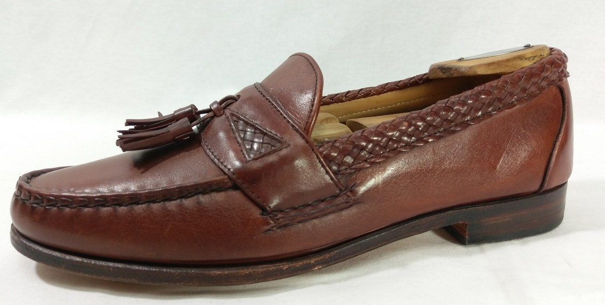 Allen Edmonds Mens Maxfield Tassel Loafer Size 9.5 E Chili Moc SlipOn Dress Shoe Allen Edmonds Maxfield Tassel Loafers Slip On Shoes Dark  main image 4