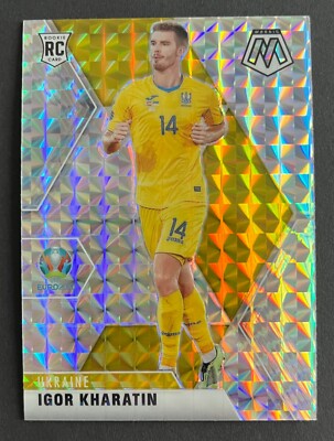 Igor Kharatin 2021 Panini Mosaic UEFA EURO MOSAIC SILVER PRIZM Rookie 190
