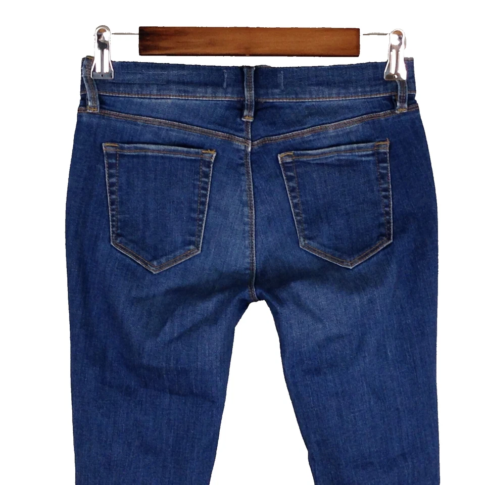 Jeans jeans skinny feminino PACSUN tamanho 25 x 29 azul angustiado lavagem média - Imagem 4 de 4