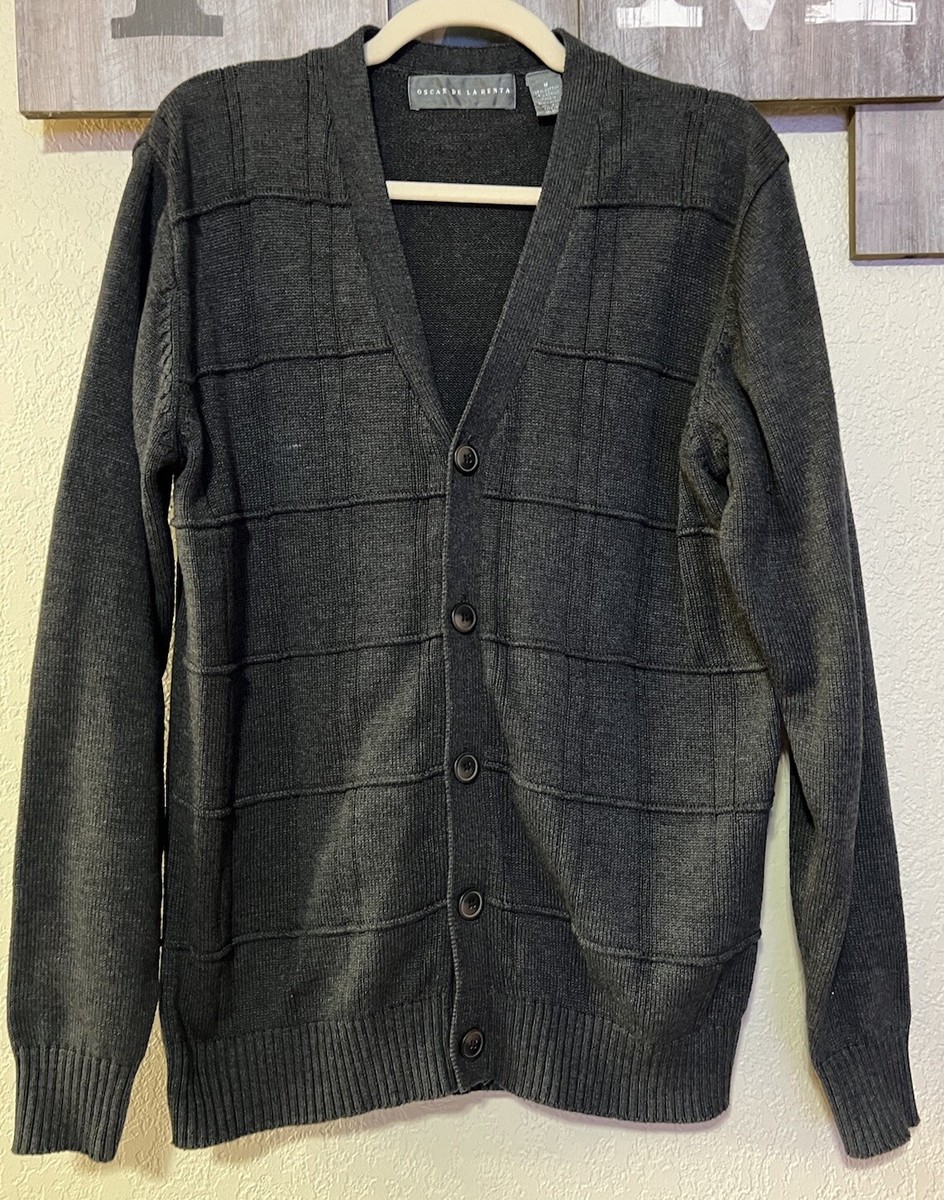 Oscar De La Renta Mens Cardigan, Size M