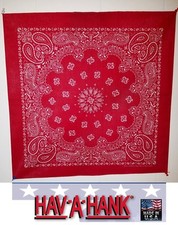Hav-A-Hank BURGUNDY w/SILVER GLITTER PAISLEY Head BANDANA BANDANNA SCARF Scarve