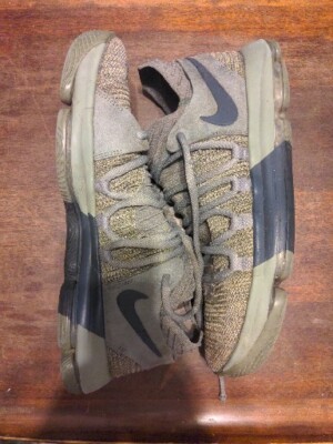 Nike KD 10 Zoom Veterans Day Army Green Stucco Basketball