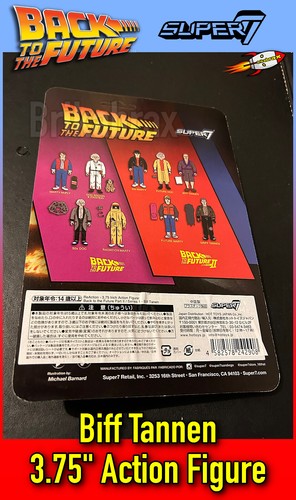 Reaction Super 7 Back to The Future Part II: Biff Tannen 3.75" Action Figure New - Picture 4 of 4