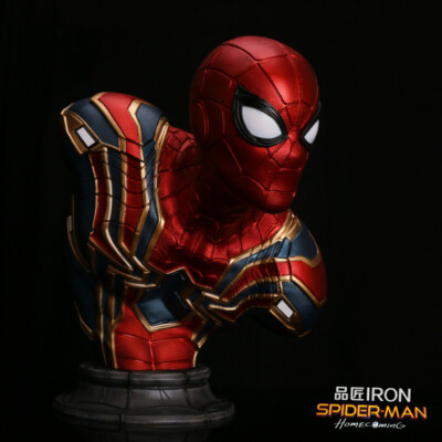 Marvel Spider-Man Far From Hom 1:2 Scale Bust Statue Figure Model Collect Toy 