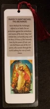 Christian Patron Saint - Bookmark Hand Made - Choose Saint (N - Z)  5 ml - 8"x3"