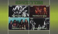 Led Zeppelin 2015 MNH stamp sheetlet