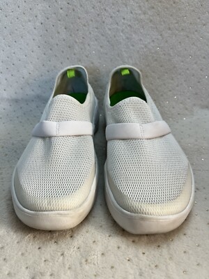 OOFOS OOmg eeZee Low Mesh Womens Size 6 White Slip On  display picture 1