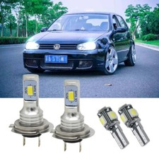 For VW Golf MK4 1997-2003 - 4X 6000K LED Xenon HID Low/Side Headlight Bulbs Set