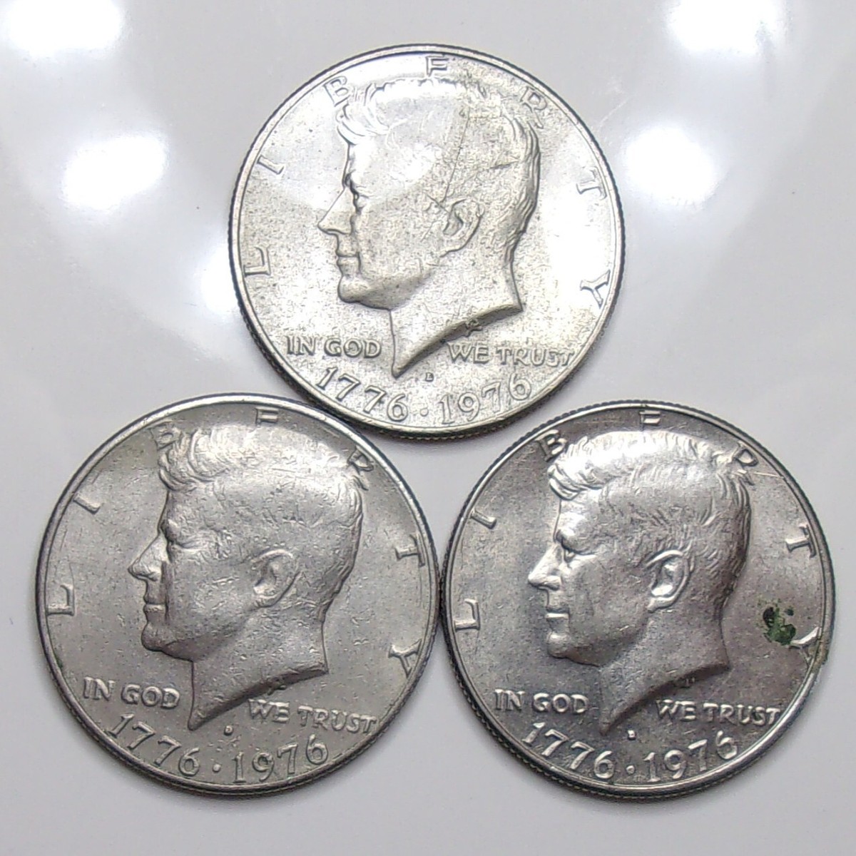 Had ley 1760 レプリカ London 1776-1976-D Bicentennial Kennedy Half Dollars 3-Coin Lot | eBay