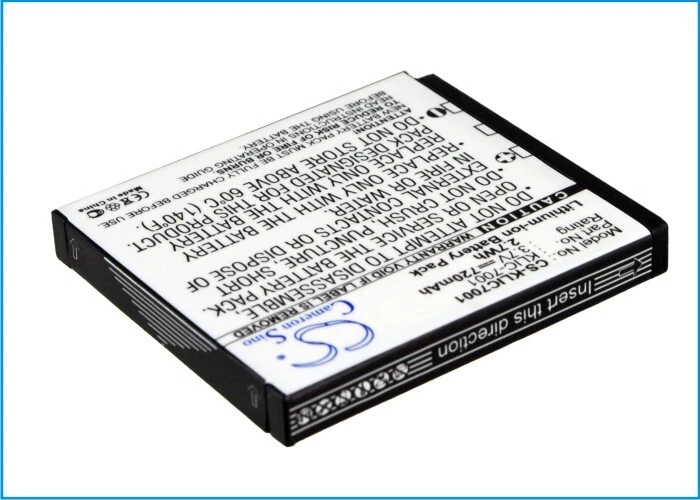 Batería 720mAh para BenQ DC E1050t,DC E1220,DCL1050 P/N: DLI-213 Foto 2 de 4