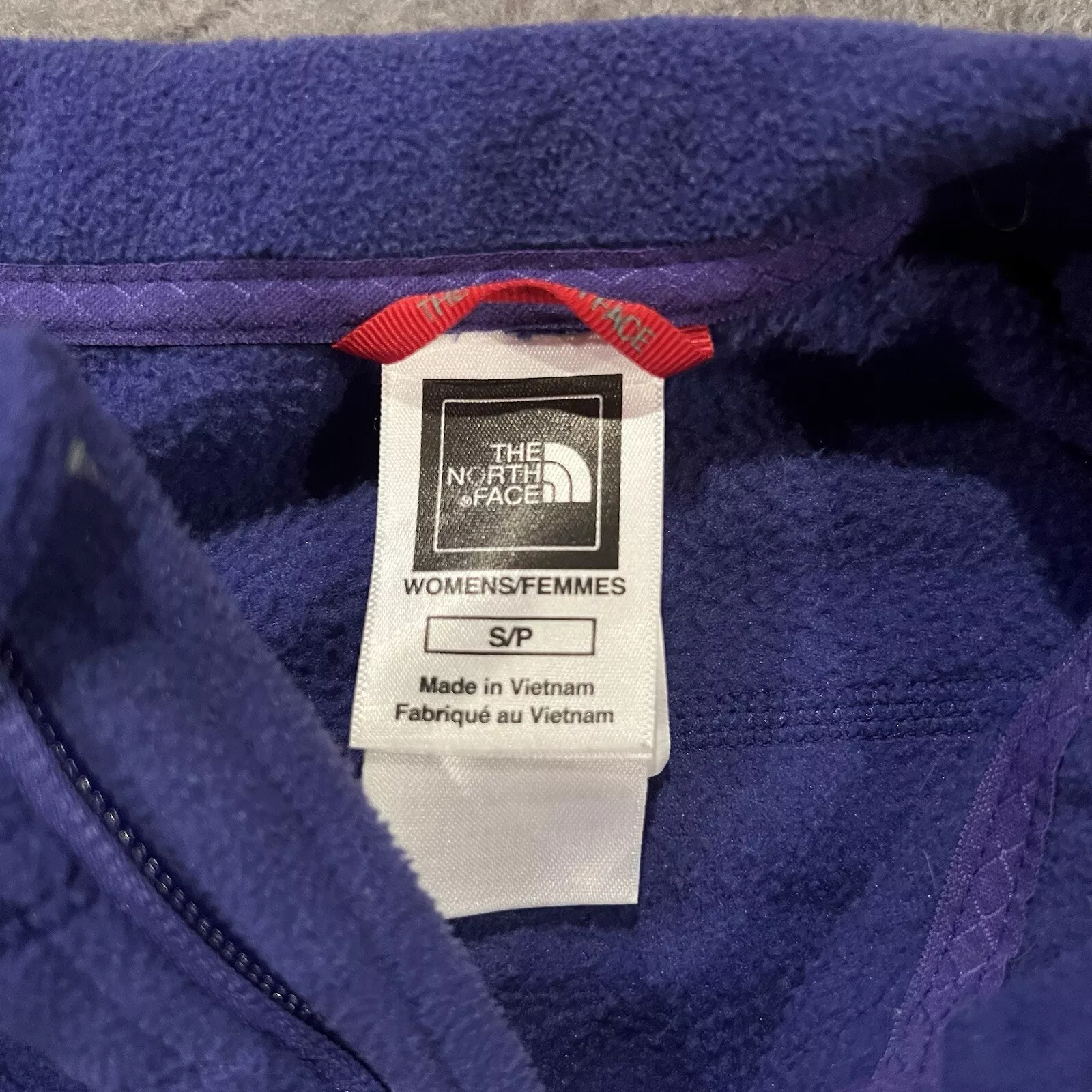 north-face fleece full zip liner w/pockets jacket