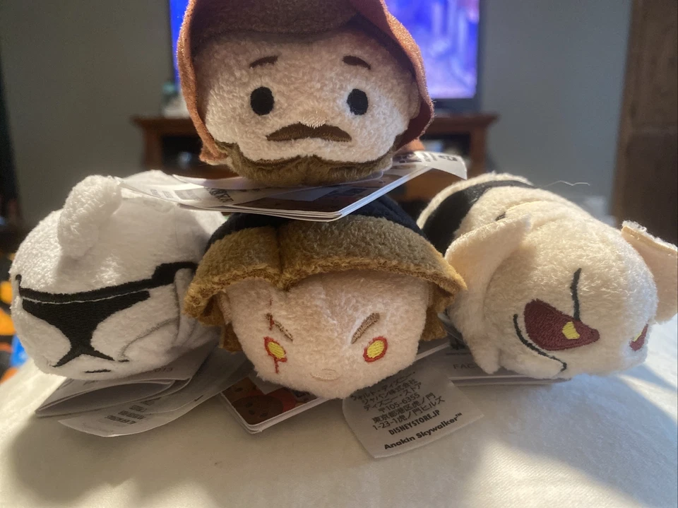 NWT STAR WARS TSUM PLUSH SET ANAKIN OBI WAN CLONE TROOPER REVENGE OF THE SITH - Image 2 of 4
