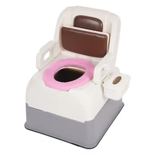 Bedside Commode Chair Portable Toilet Suit For Elderly Pregnant Women Disabled