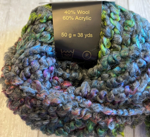 2 Plymouth Yarn Rimini Rainbow Italian Collection Skeins Color #16 Multi Color - Picture 3 of 3