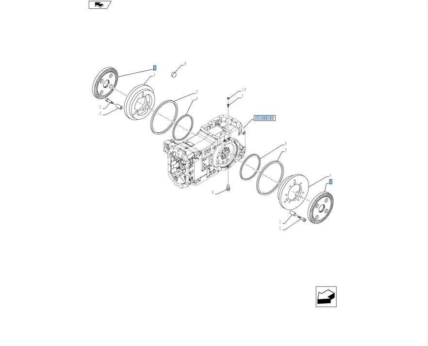 5191497-Disco de freno original para New Holland serie T6 Foto 3 de 3