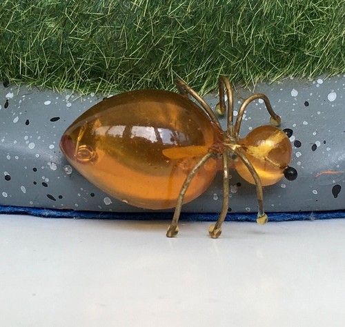Old Vintage Brooch Insect Pin Ant Spider Soviet Brooch - Picture 9 of 19