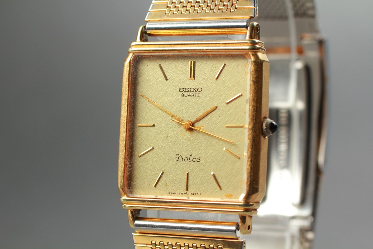 時計 SEIKO DOLCE 14k ST.STEEL 7731-5010 時計 SEIKO DOLCE 14k ST.STEEL 7731-5010 Exc+4] 1985 Vintage