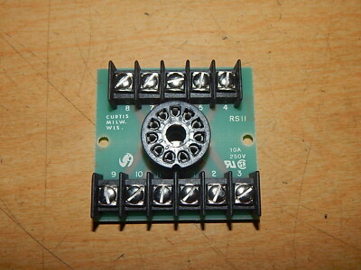 NEW Curtis 288.1120010 RS11 10A 250V Relay Socket Assembly  *FREE SHIPPING*
