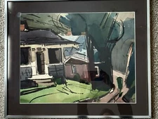 Fred Conway,artist.    Watercolor Matted/framed.  Signed.  Never Exh.  19”X 23”