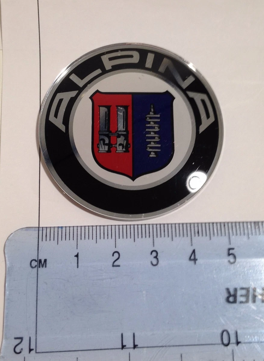 4X BMW GENUINE ALPINA WHEEL CENTRE HUB CAP BADGE EMBLEM 