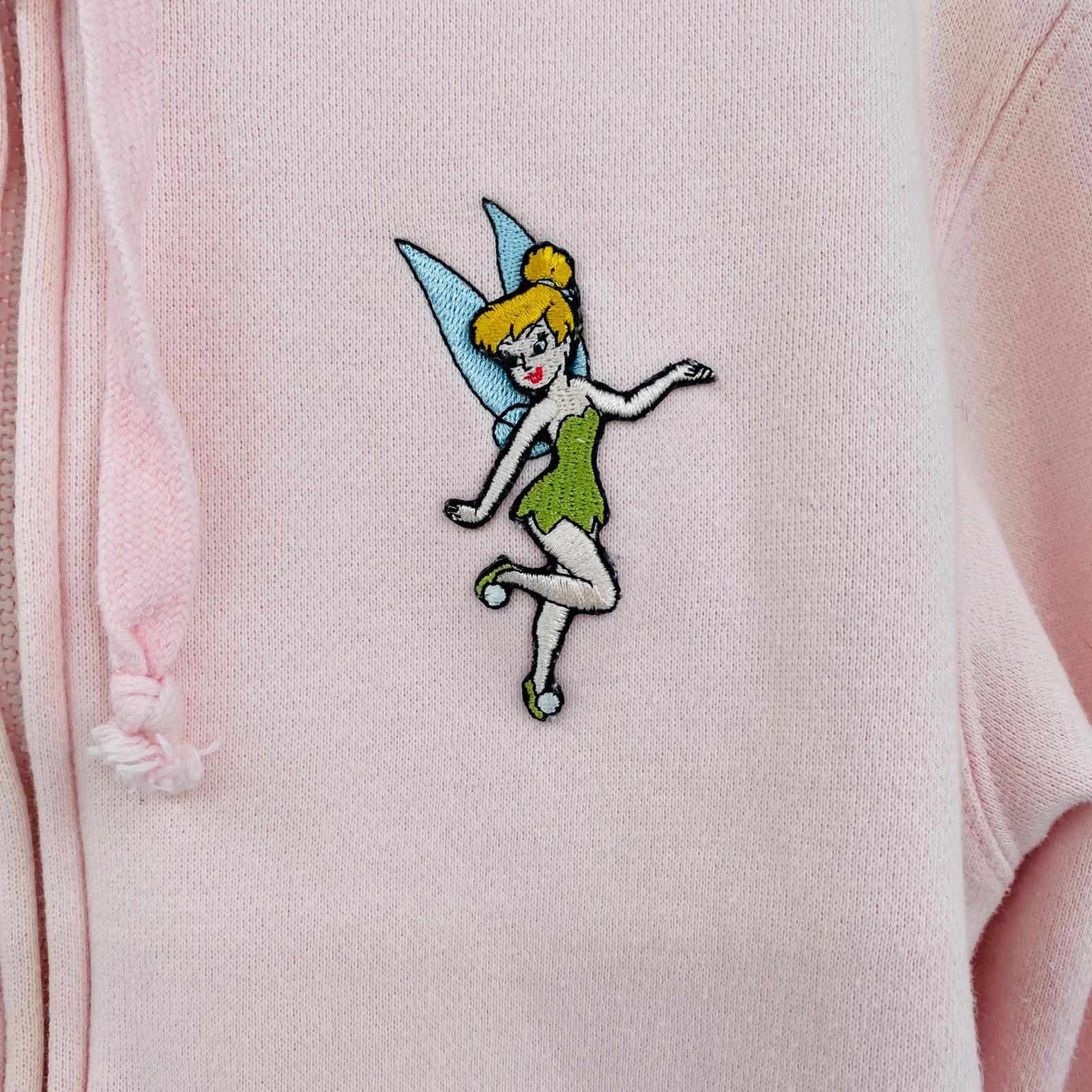 Disneyland Resort Pink Tinkerbell Embroidered Zip Up … Gem