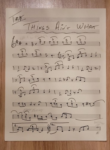SCARCE BILL DOGGETT HANDWRITTEN MUSIC PIONEER ROCK ROLL HONKY TONK