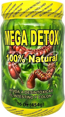 Productos El Colibri Mega Detox 100% Natural Powder 16 oz 454g