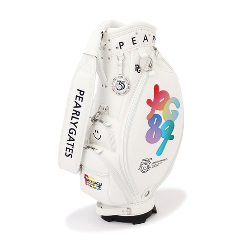 PEARLY GATES PG 35th Caddy Bag White 46inch Compatible Unisex Golf Japan New - Picture 4 of 22