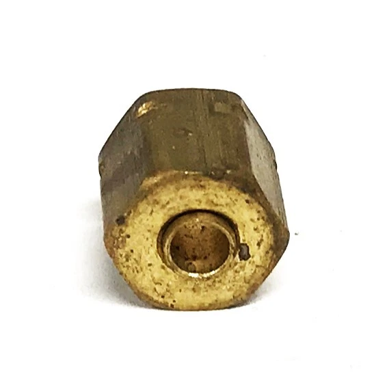 Unbranded Brass Compression Tubing Hex Nut [Lot of 110] NOS - Image 3 of 4