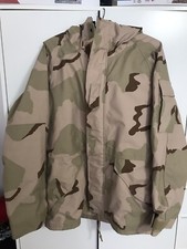US Army Parka Jacket Dessert Sand / Funktionsjacke Camouflage Milit&auml;r Tricolor