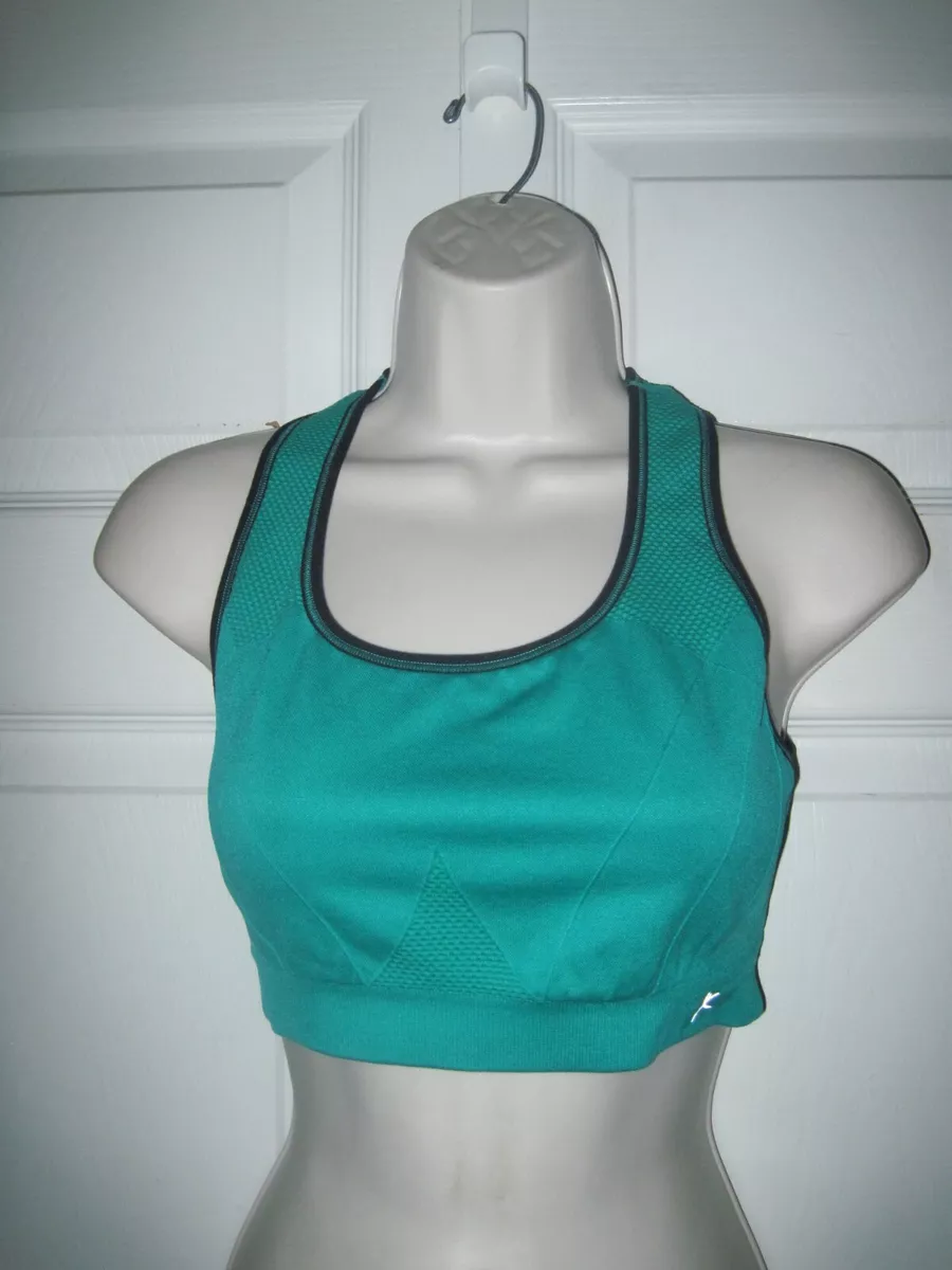 Danskin Sports Bra Turquoise Blue Size Large