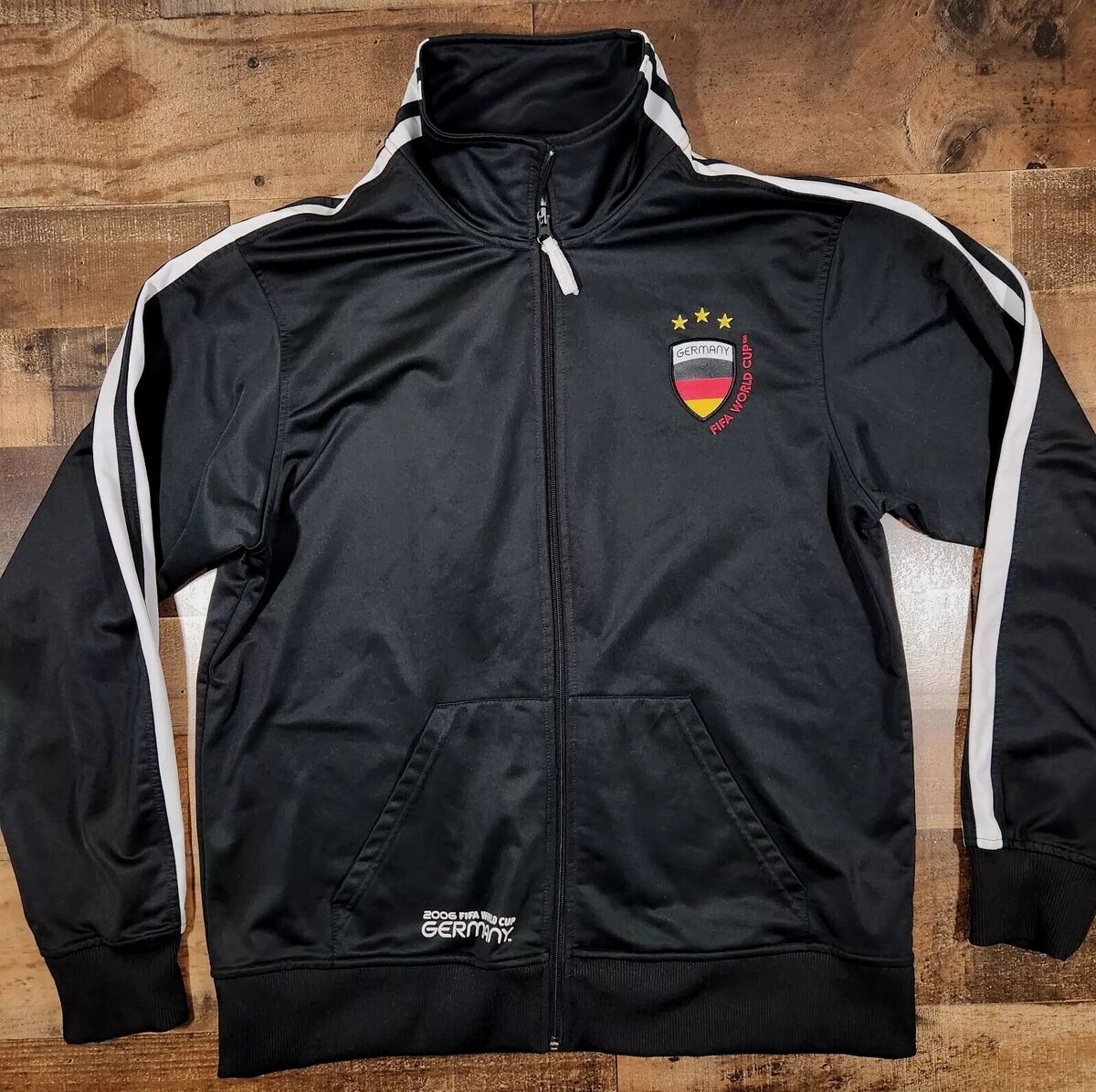 2006 FIFA World Cup Jacket Mens Large Black Full Zip Germany 2006 FIFA World Cup Jacket Mens Large Black Full Zip Germany