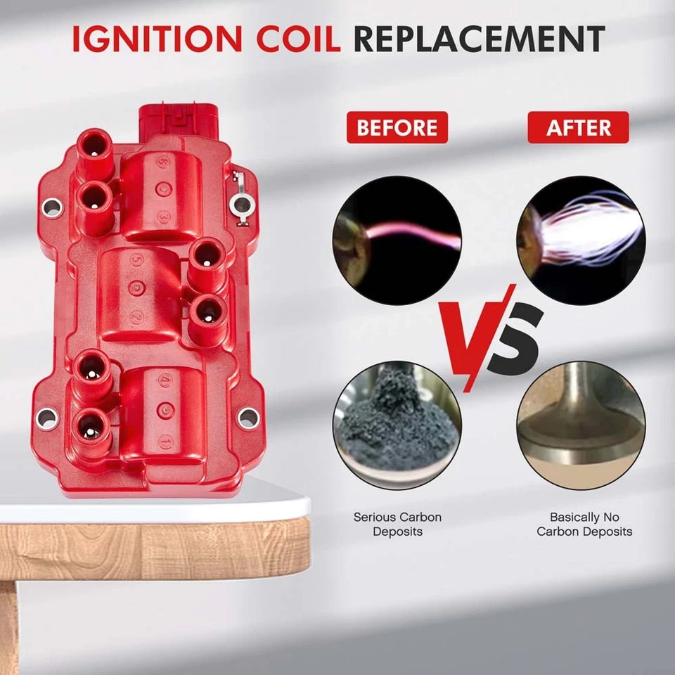 Juego de bobinas de encendido y bujías y cables para Chevy Silverado 1500 2007-2013 4,3 L V6 Foto 4 de 4