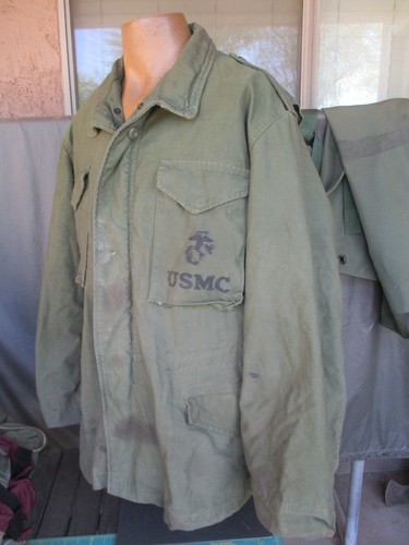 1975 OD USMC M-65 Field Jacket, LARGE, M1965 Field Coat, M65 - Bild 7 von 21