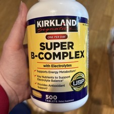 Kirkland Signature Super B-Complex with Electrolytes, 500 Tablets - Ex 09/26