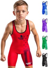 Exxact Sports Patriot Youth Wrestling Singlet For Boys, Kids Wrestling Singlets