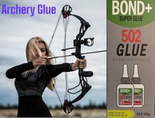 Arrow Vane Adhesive Bond Fletching Glue wood, rubber, glass, metals, leather