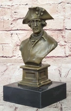 Vintage Bronze Sculpture Frederick II Prussia By Milo Foundry Spain Decor Gift