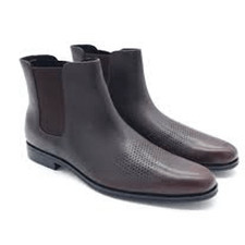 Cole Haan Men's 13 Washington Grand Laser Cut Chelsea Boots Chocolate Brown NWT
