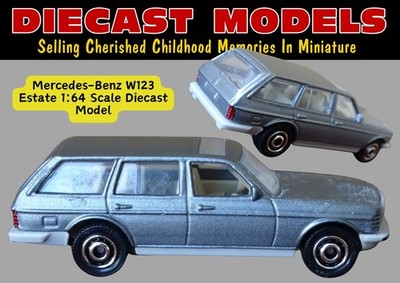 MERCEDES W123 E-KLASSE KOMBI SCHÖNES GRAU CODE 3 MATCHBOX DIECAST SCALE MODELLAUTO