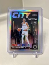 2023-24 Hoops Premium Stock - Victor Wembanyama RC SILVER HOLO City Edition #25