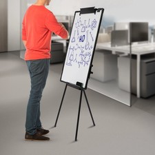   Magnetic Dry Erase Board with Stand Tripod Whiteboard Easel Adjustable Height