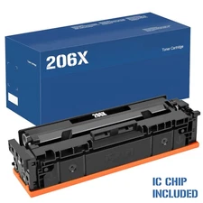 206X BK Toner Cartridges For HP 206A Color Laserjet Pro  M283fdw M283cdw M255dw