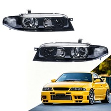 Paar LED-Scheinwerfer für Nissan Skyline R33GTR 1995-1999 Series 1 Montage